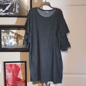 Janette Plus Bell Sleeved Dress
